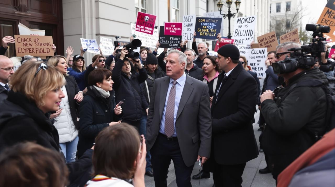 某男星被曝欠债千万跑路，债主上门讨债现场曝光